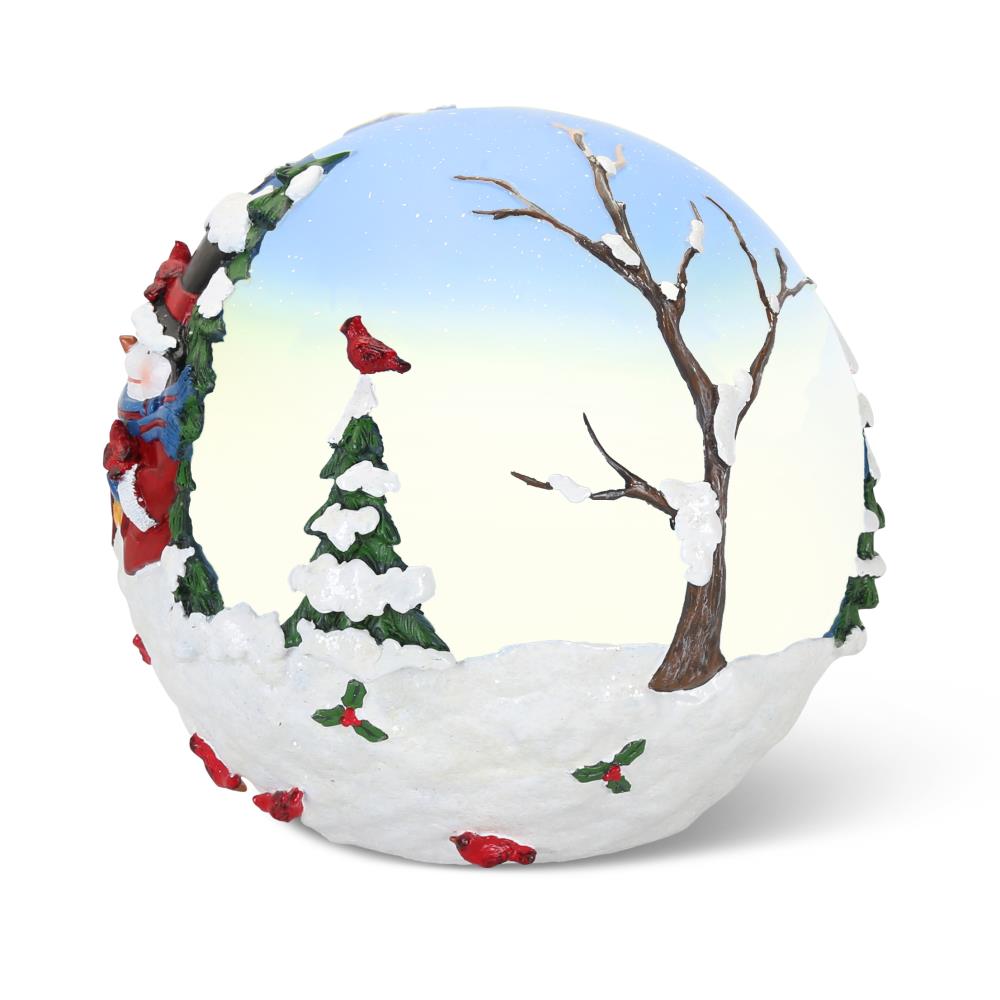 The Illuminated Snowman Sphere - Hammacher Schlemmer