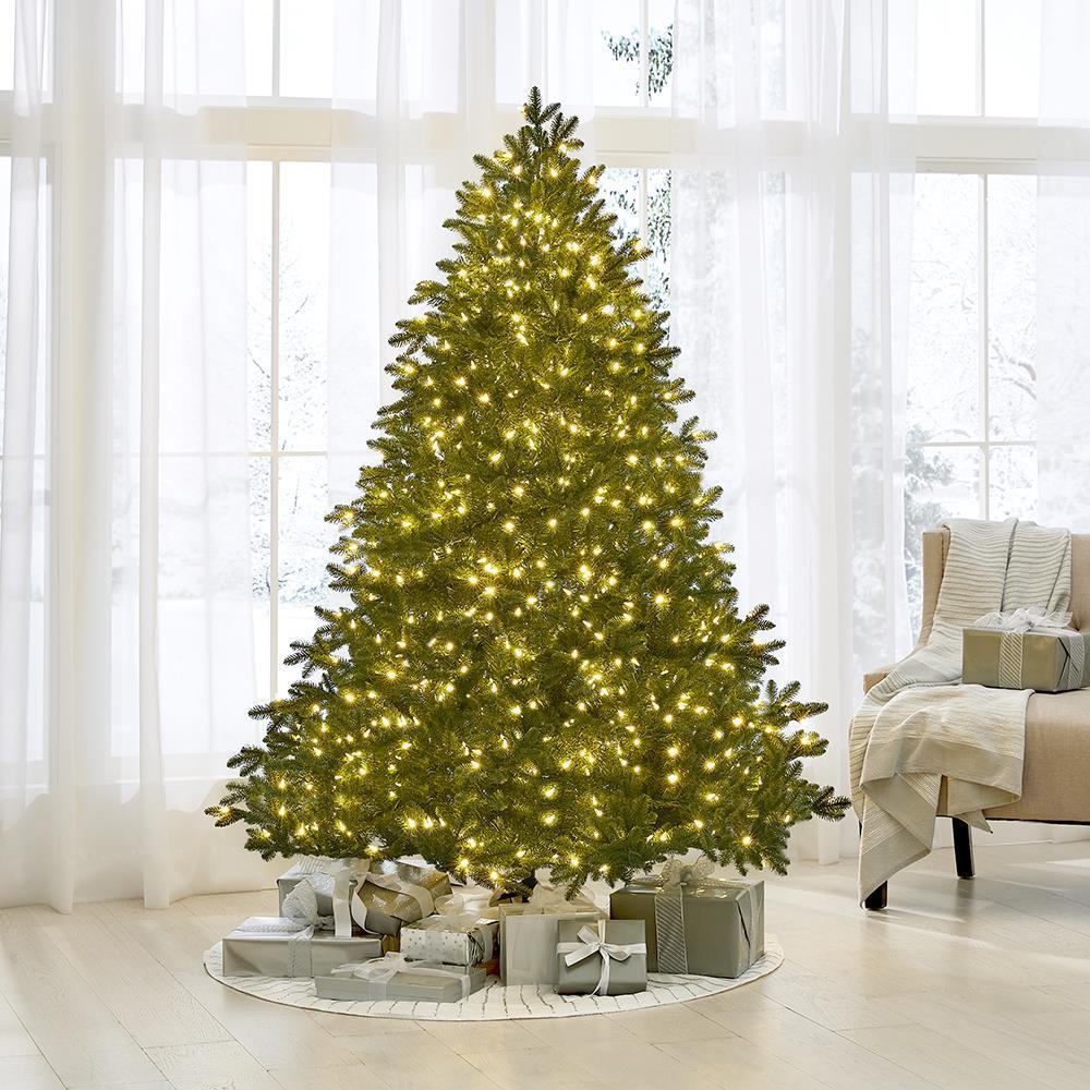 World's Best Prelit LED Noble Fir - 6.5' Full - White Christmas Tree