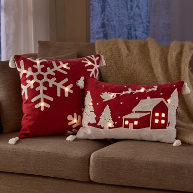 Pre-Lit Christmas Pillow