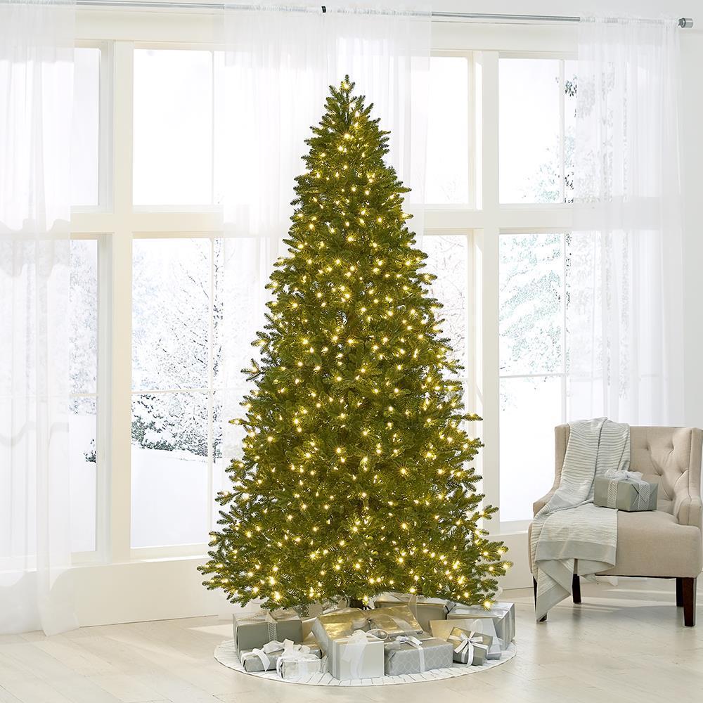 World's Best Prelit Noble Fir - 8.5' Slim - White Christmas Tree