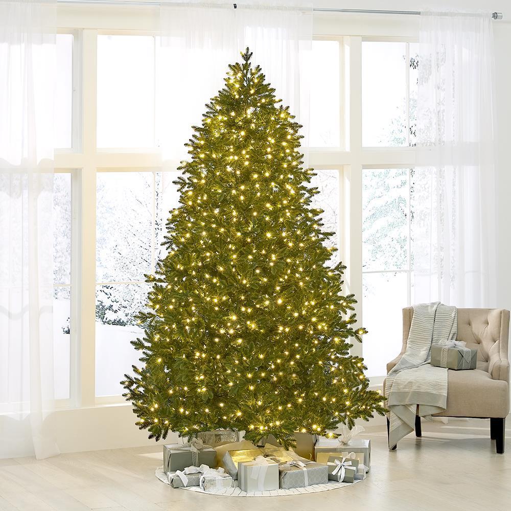World's Best Prelit Noble Fir - 8.5' Medium - White Christmas Tree