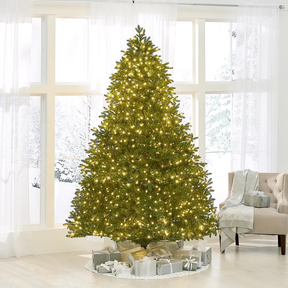 World's Best Prelit Noble Fir - 8.5' Full - White Christmas Tree