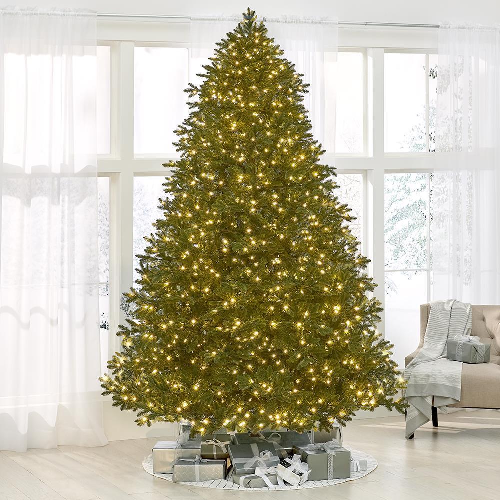 World's Best Prelit Noble Fir - 9.5' Full - White Christmas Tree