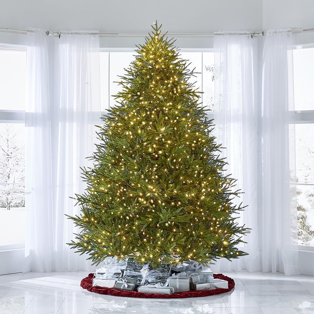 World's Best Prelit Fraser Fir - 9.5' Full LED - White Christmas Tree