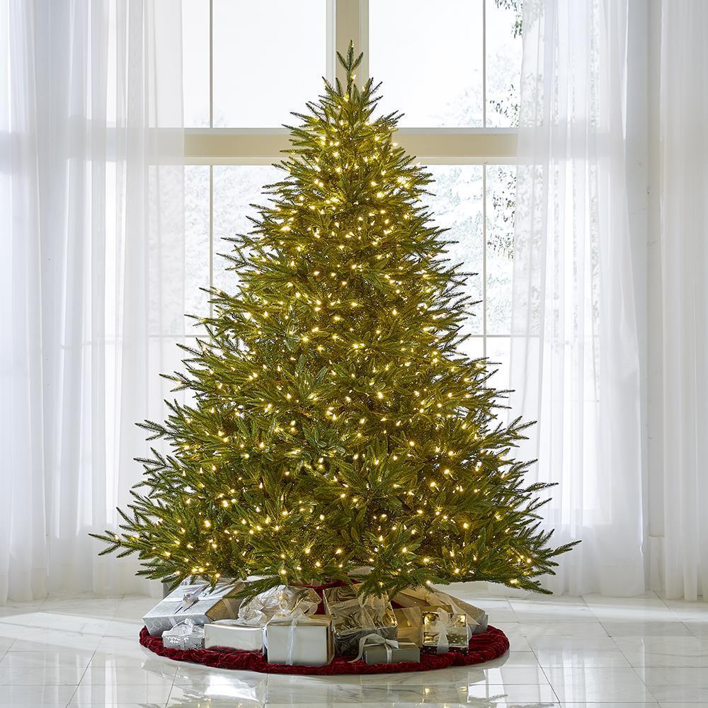 World's Best Prelit Fraser Fir - 7.5' Full LED - White Christmas Tree