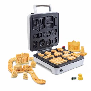 The Christmas Mini Waffle Maker - Hammacher Schlemmer