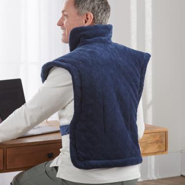 The Massaging Heated Neck and Shoulder Wrap - Hammacher Schlemmer