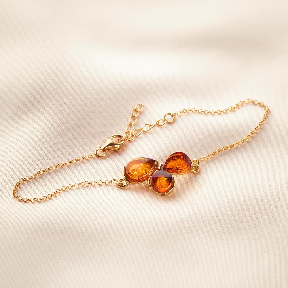 Today, Tomorrow, And Always Amber Bracelet - Gold