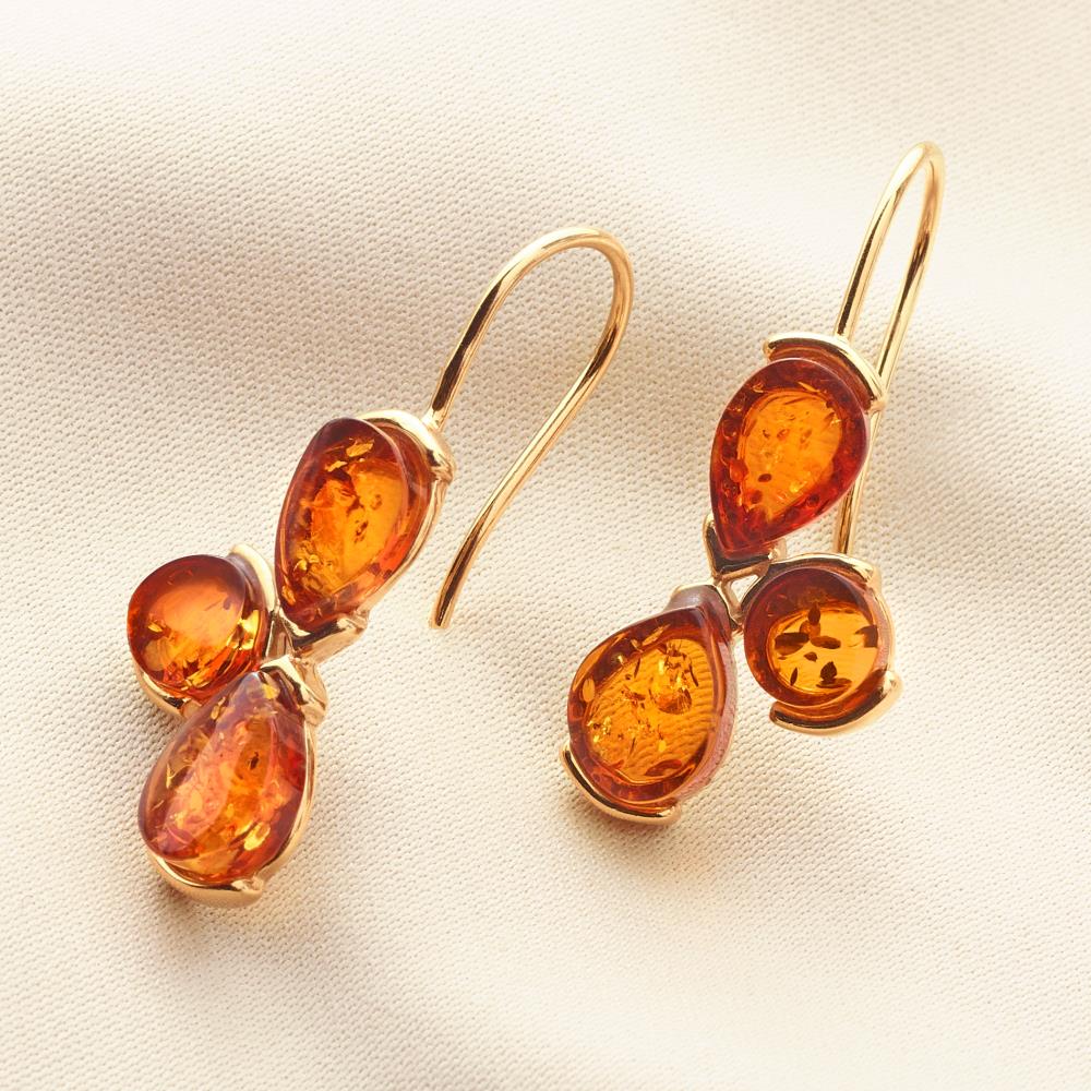 Today, Tomorrow, And Always Amber Earrings - Gold