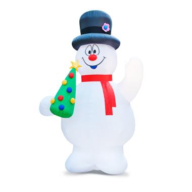 The 16' Frosty The Snowman Lightshow - Hammacher Schlemmer