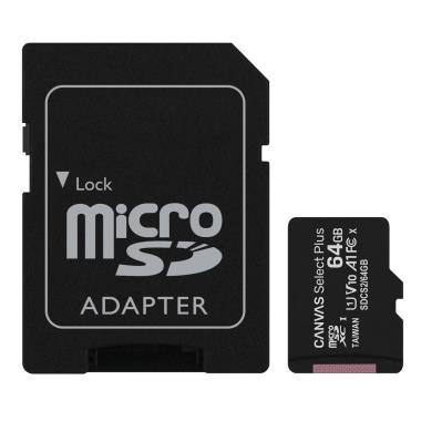 64 GB Micro SD Card With SD Adapter