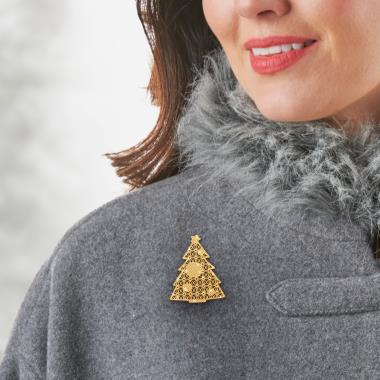 The Christmas Tree Magnetic Brooch