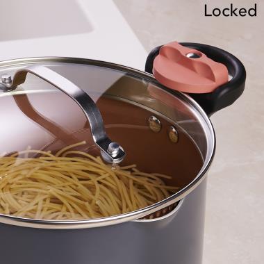 Instant Spaghetti & Pasta In One Pot With Strainer Lid