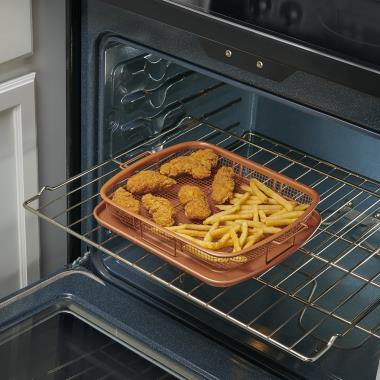 kitchen oven crisper fry food tray