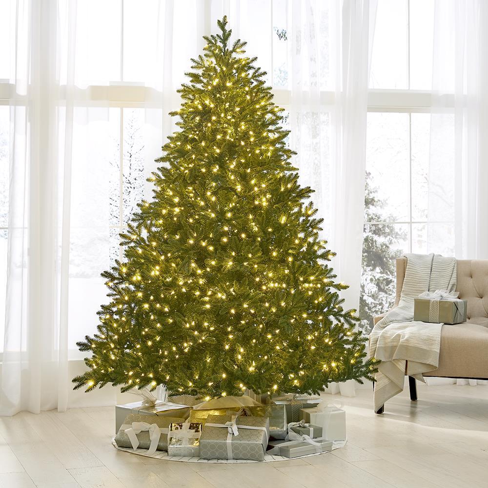 World's Best Prelit Incandescent Noble Fir - 7.5' Full - White Christmas Tree