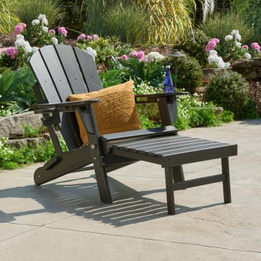 The Adustable Adirondack Chair with Ottoman