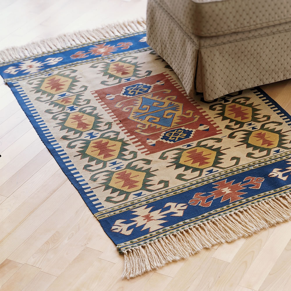 The Handmade Authentic Kilim Rug Large Hammacher Schlemmer
