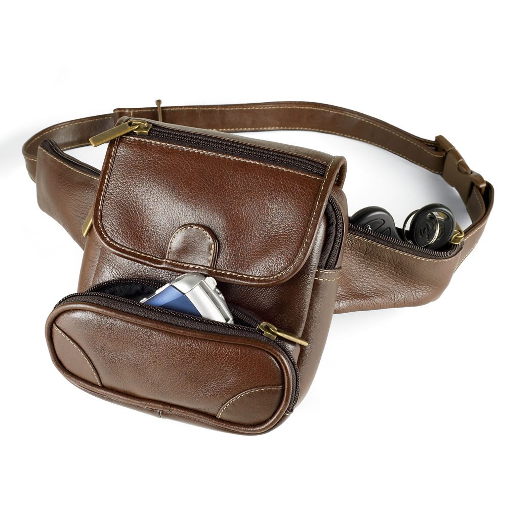 The Hidden Pocket Hip Pouch - Hammacher Schlemmer