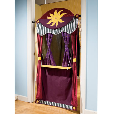 The Instant Doorway Puppet Theater Hammacher Schlemmer