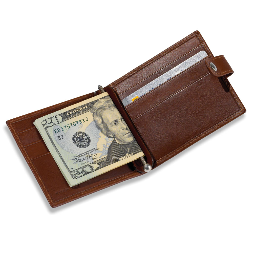 The Men's Front Pocket Wallet - Hammacher Schlemmer