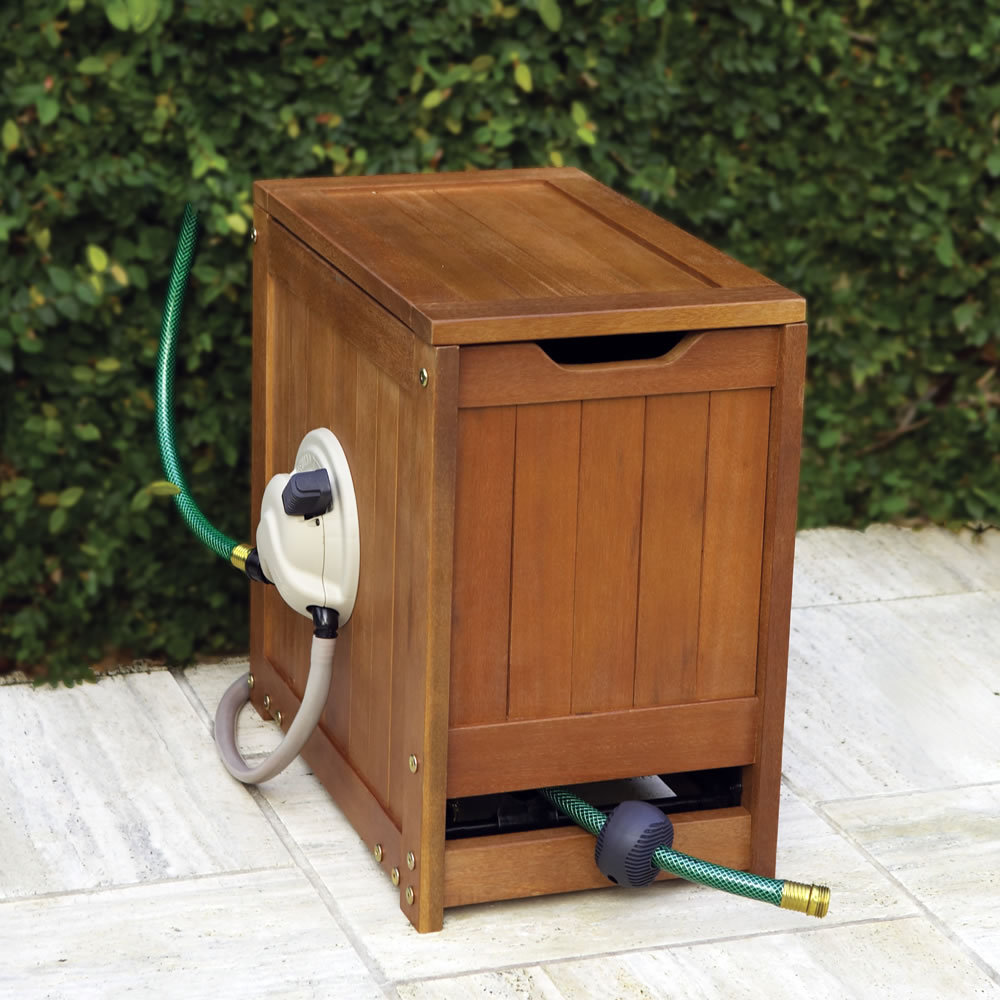 The Hidden Hose Reel - Hammacher Schlemmer