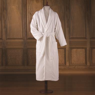 The Hammacher Schlemmer Genuine Turkish Cotton Luxury Bathrobe (White)