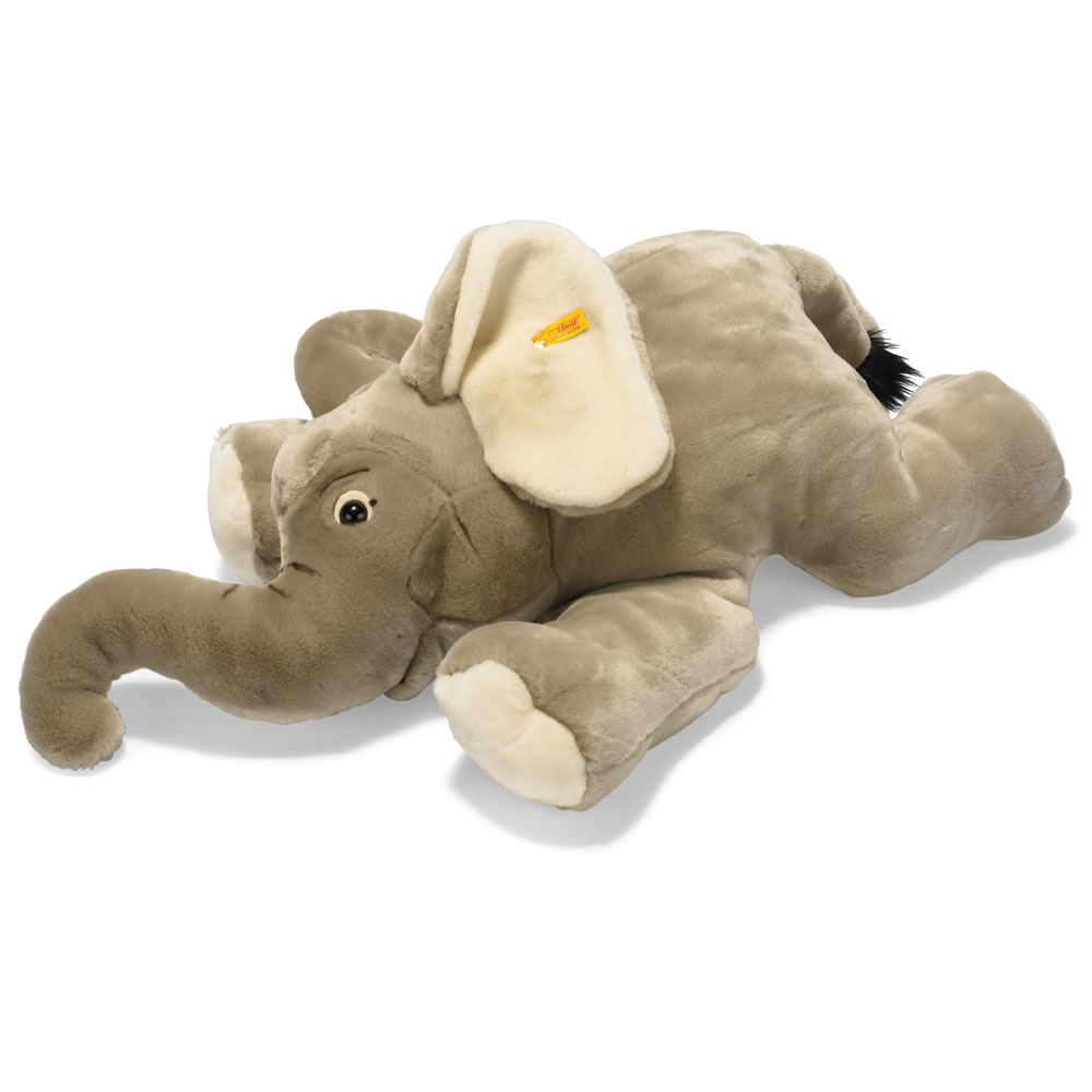 The Genuine Steiff Plush Elephant - Hammacher Schlemmer