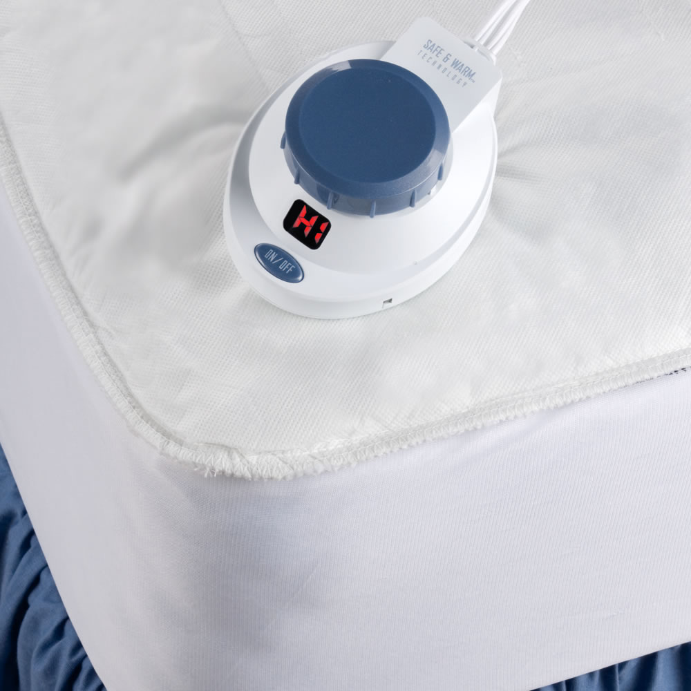 The Safest Heated Mattress Pad (Queen) Hammacher Schlemmer