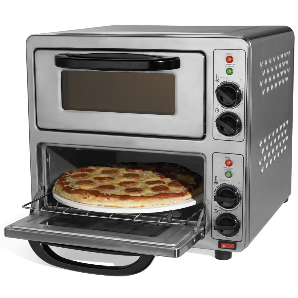 The 90 Second Dual Pizza Oven Hammacher Schlemmer