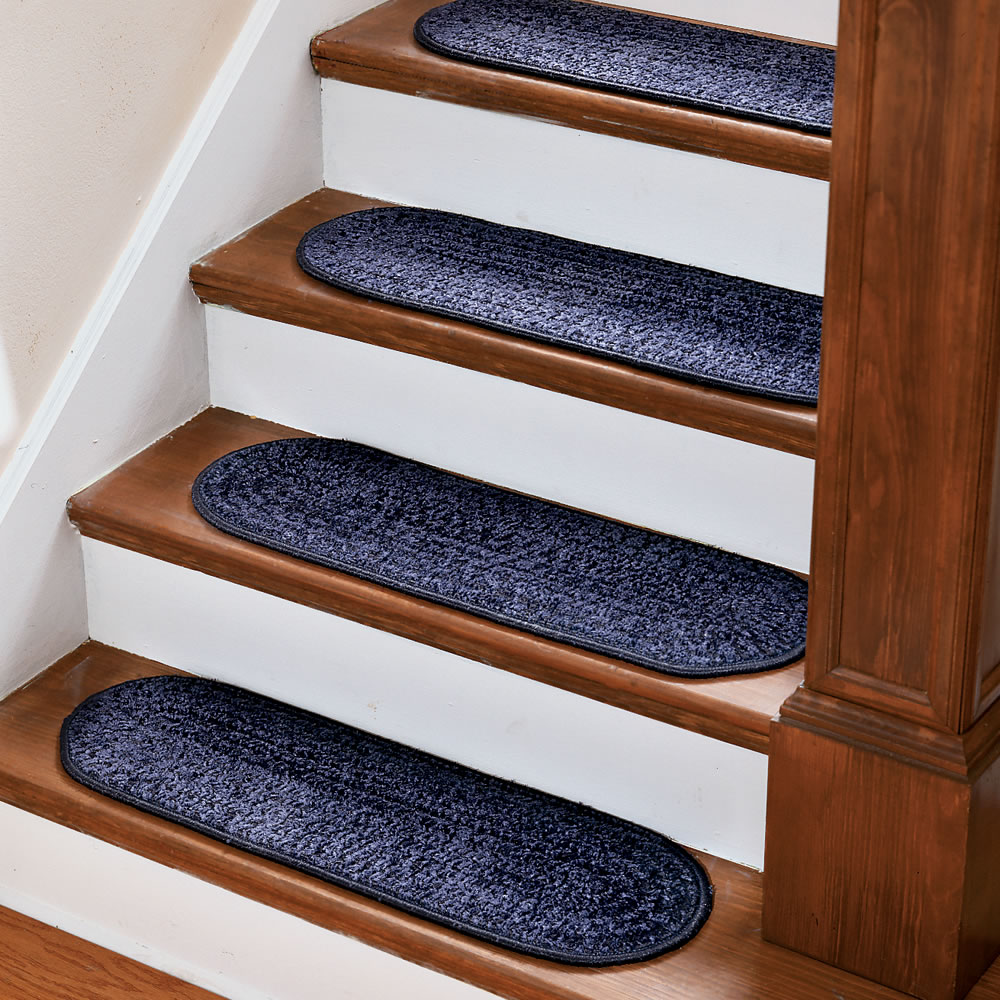 The No Slip Stair Treads Hammacher Schlemmer