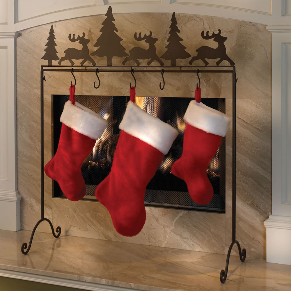 The Portable Stocking Holder Hammacher Schlemmer