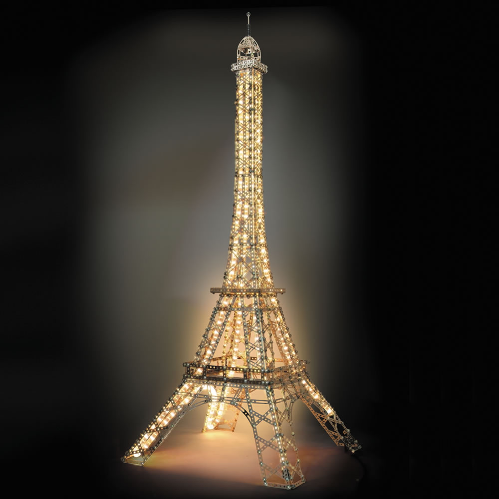 The Five Foot Illuminated Eiffel Tower Kit - Hammacher Schlemmer