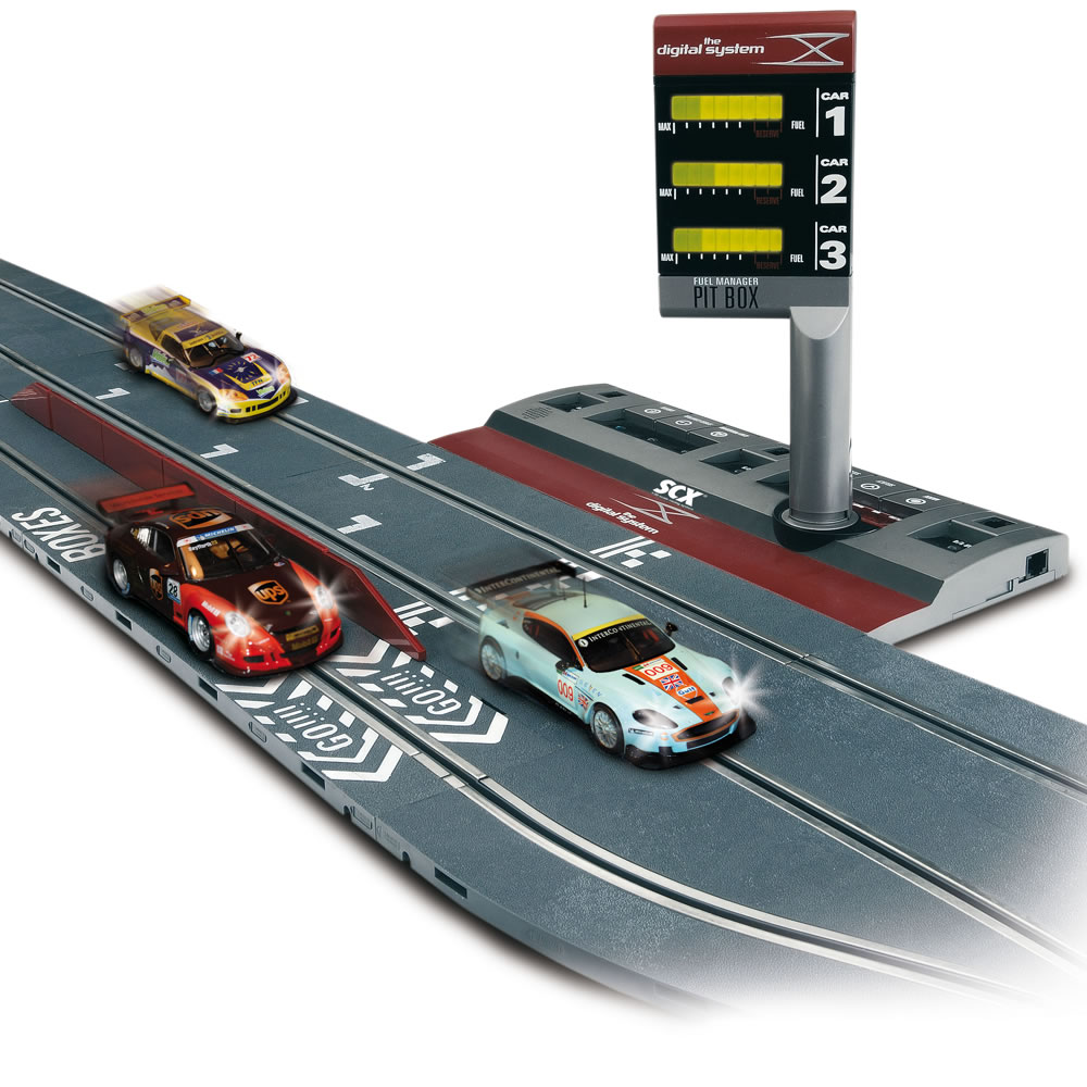 The Realistic Digital Slot Car Raceway - Hammacher Schlemmer