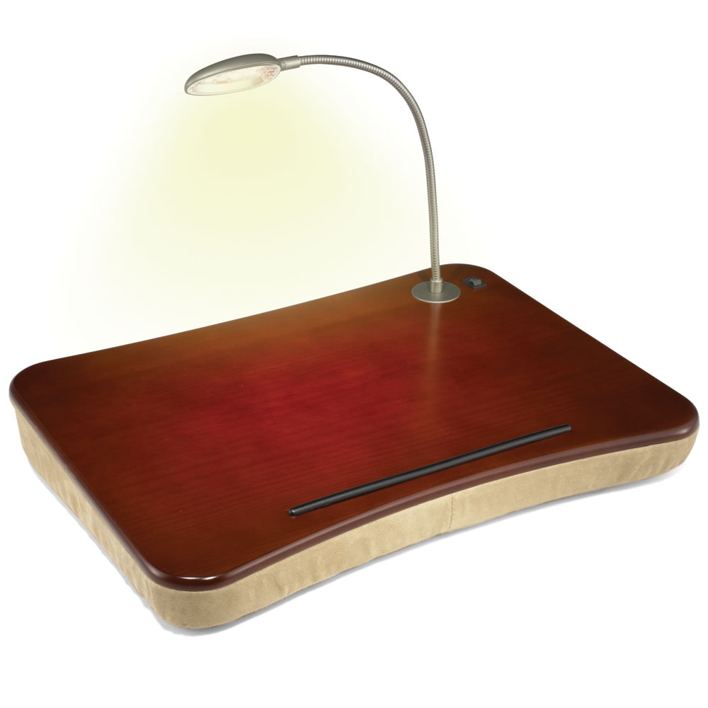 The Lighted Lap Desk Hammacher Schlemmer