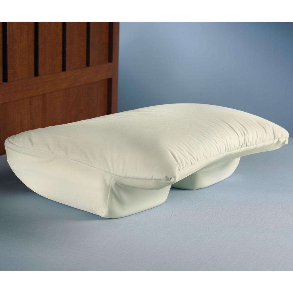 Side arm outlet pillow