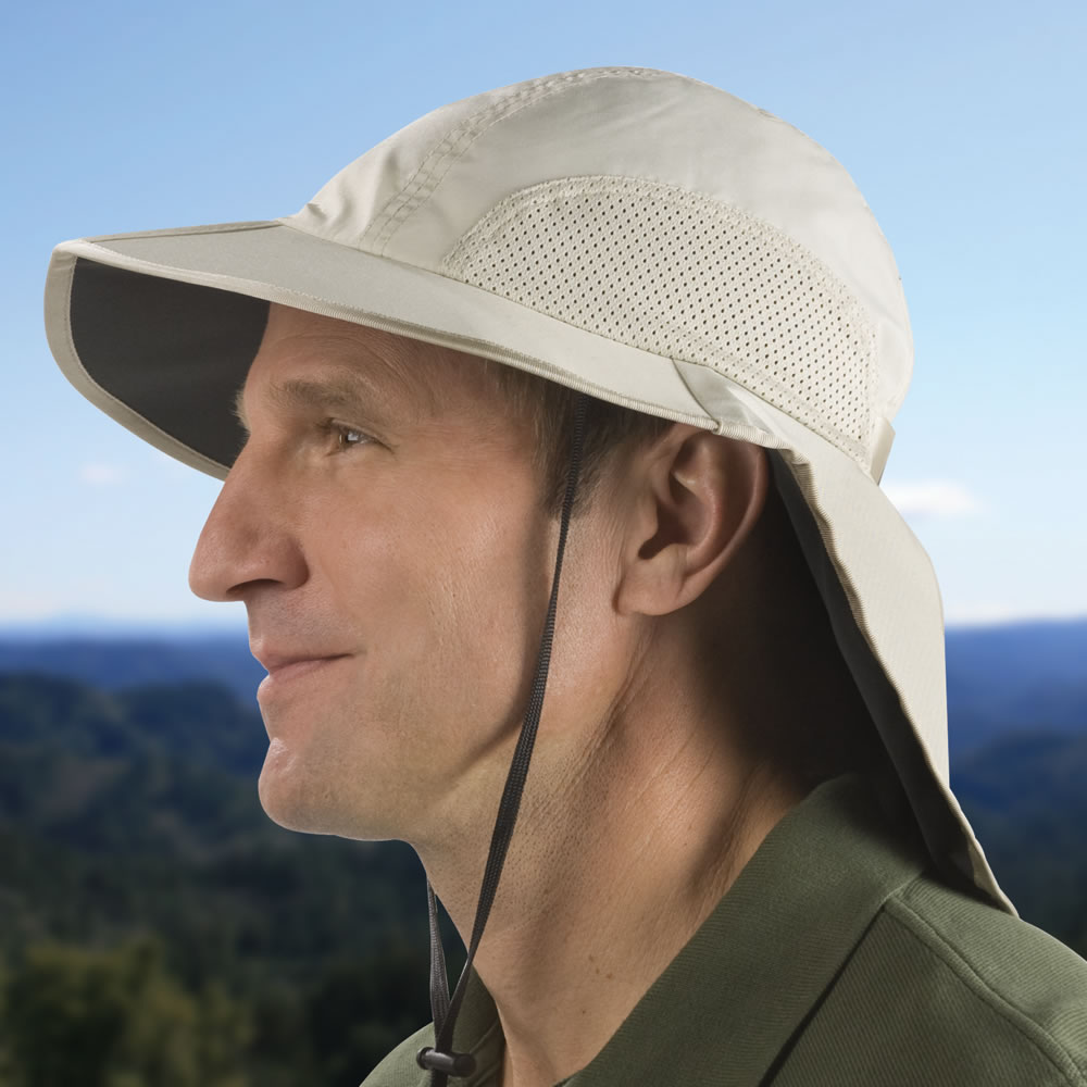 The Nape Protecting Sun Hat - Hammacher Schlemmer