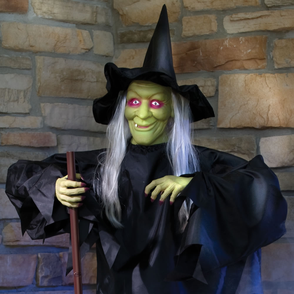 The Spell Casting Animated Witch - Hammacher Schlemmer