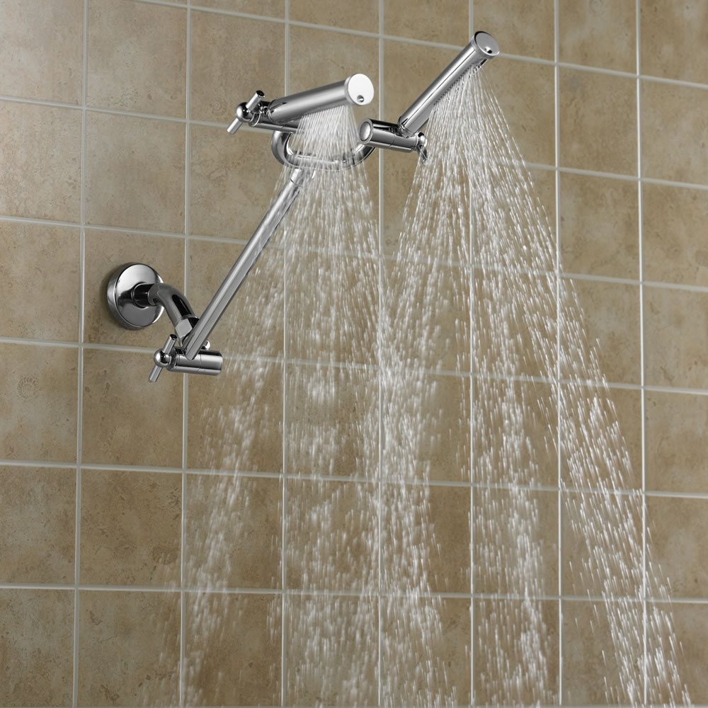 The Dual Spray Showerhead Hammacher Schlemmer