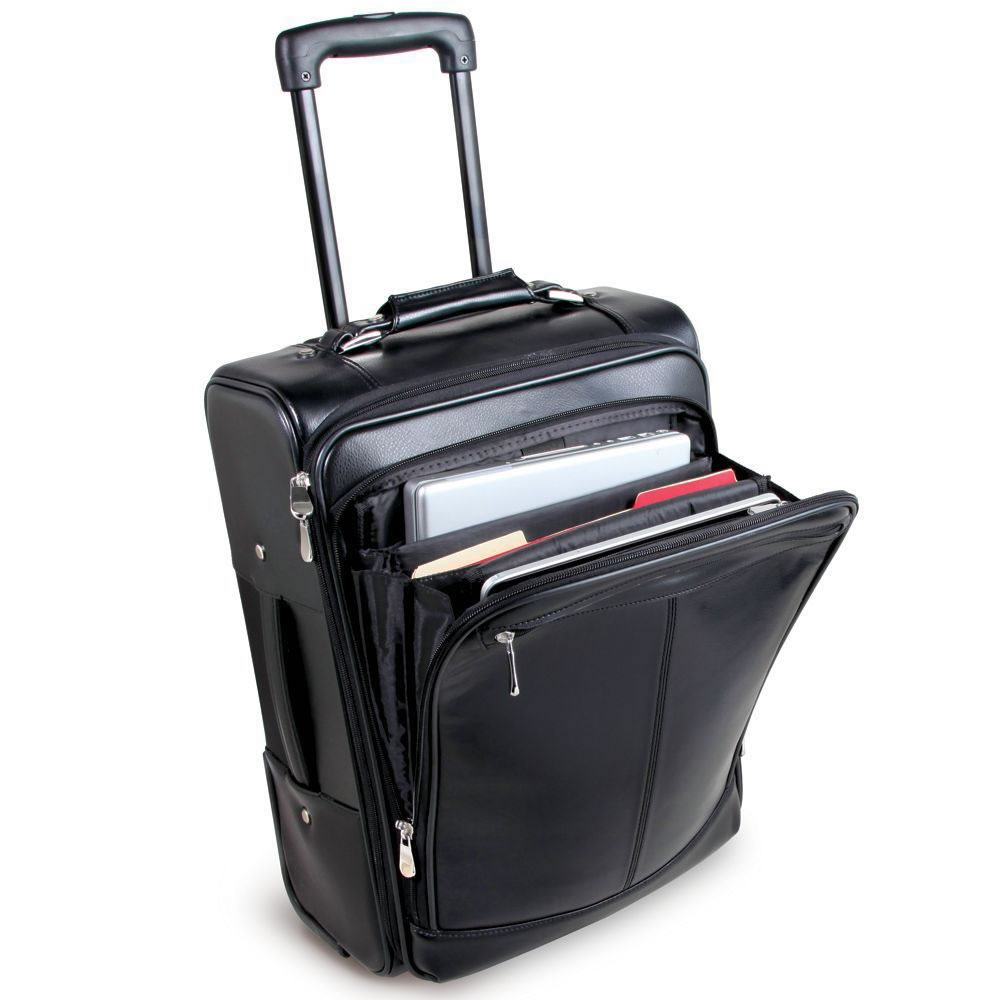 The Easy Access Rolling Carry On And Laptop Bag - Hammacher Schlemmer