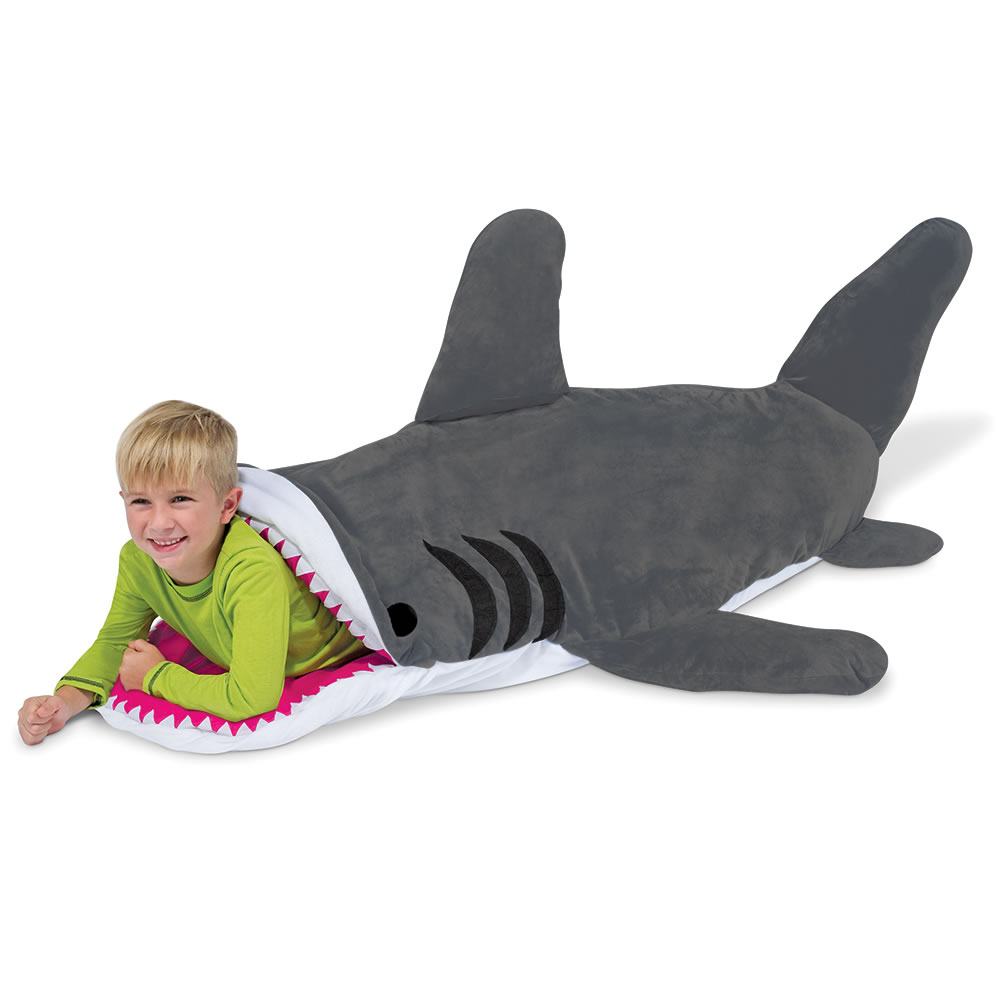 The Shark Bait Sleeping Bag - Hammacher Schlemmer