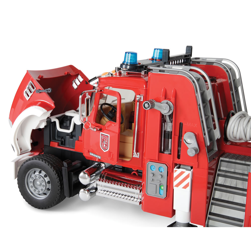 toy fire truck that sprays water