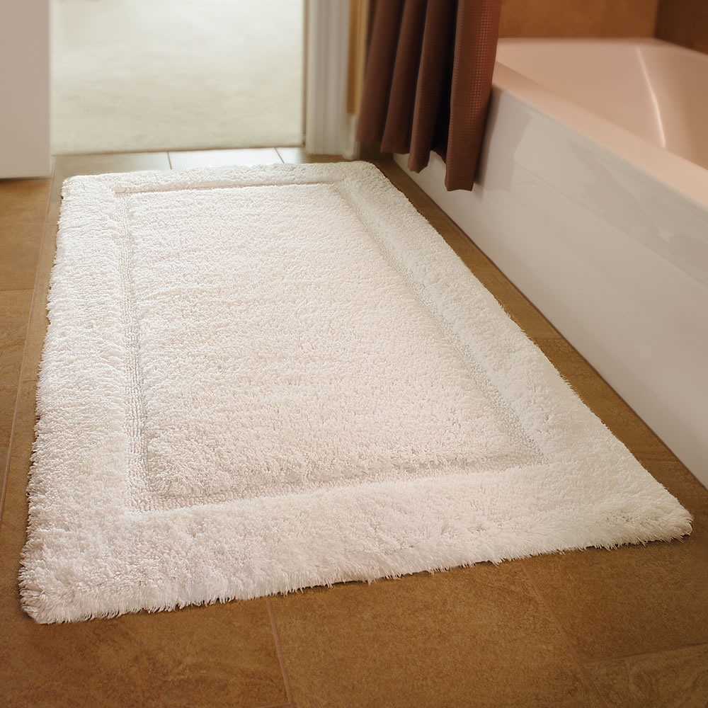 Alfresco Emporium Luxury Bath Mats White