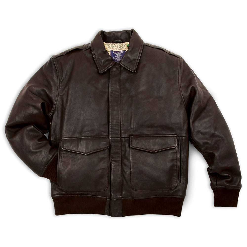 Army leather clearance jacket