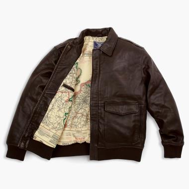 Leather bomber jacket outlet army