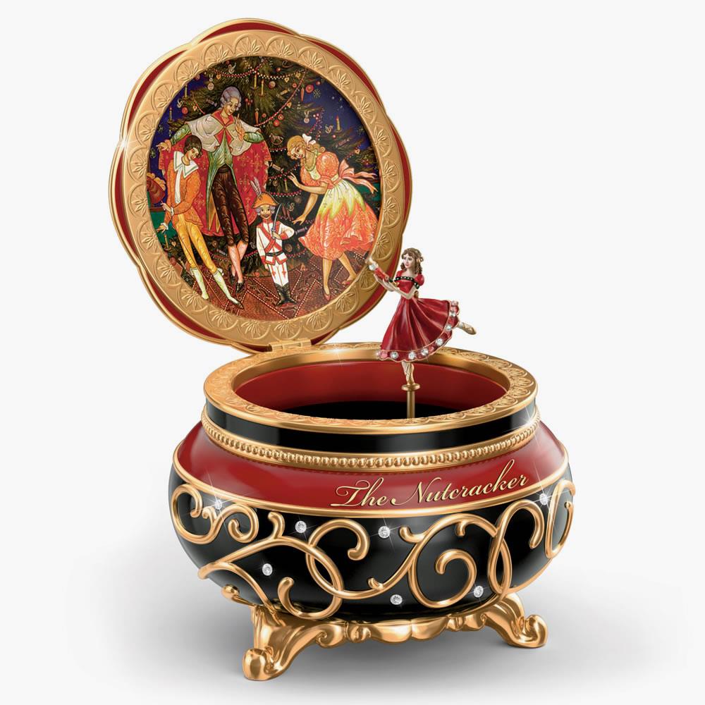 Dance Of The Sugarplum Fairy Music Box - Gold