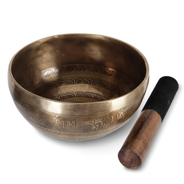 The Authentic Himalayan Singing Bowl - Hammacher Schlemmer