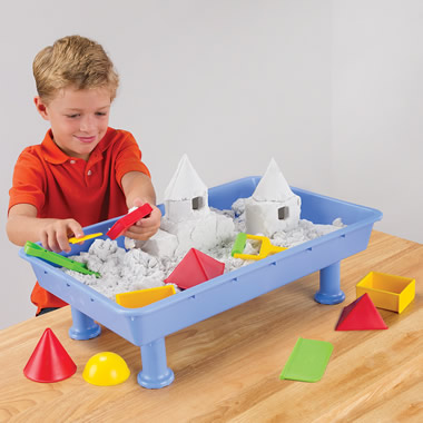 No Mess Indoor Sandbox For Toddlers! - Gluesticks Blog