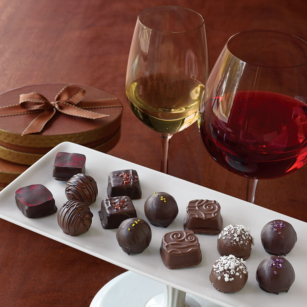 The Sommelier's Wine And Chocolate Pairing Collection - Hammacher Schlemmer