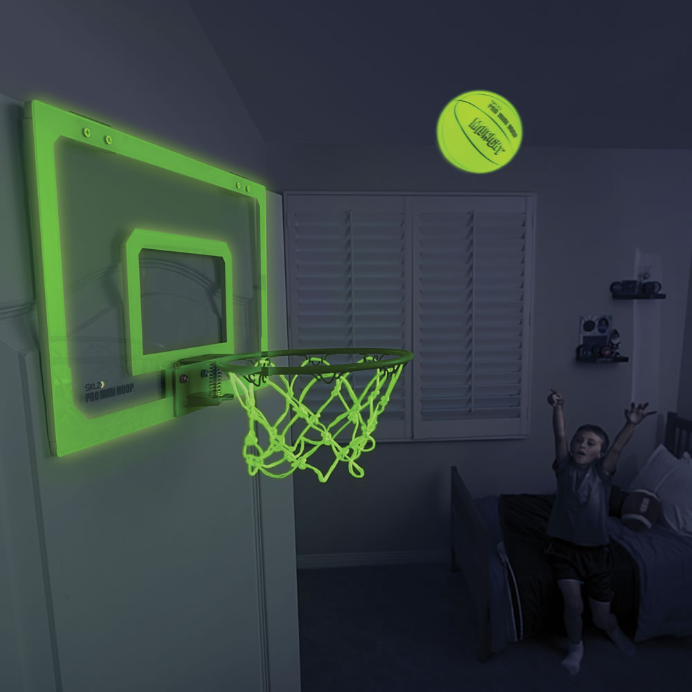 The Glow In The Dark Indoor Basketball Hoop