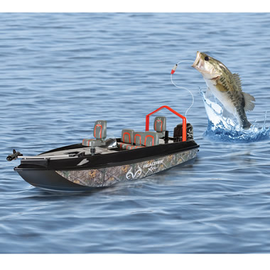 The Fish Catching RC Boat - Hammacher Schlemmer